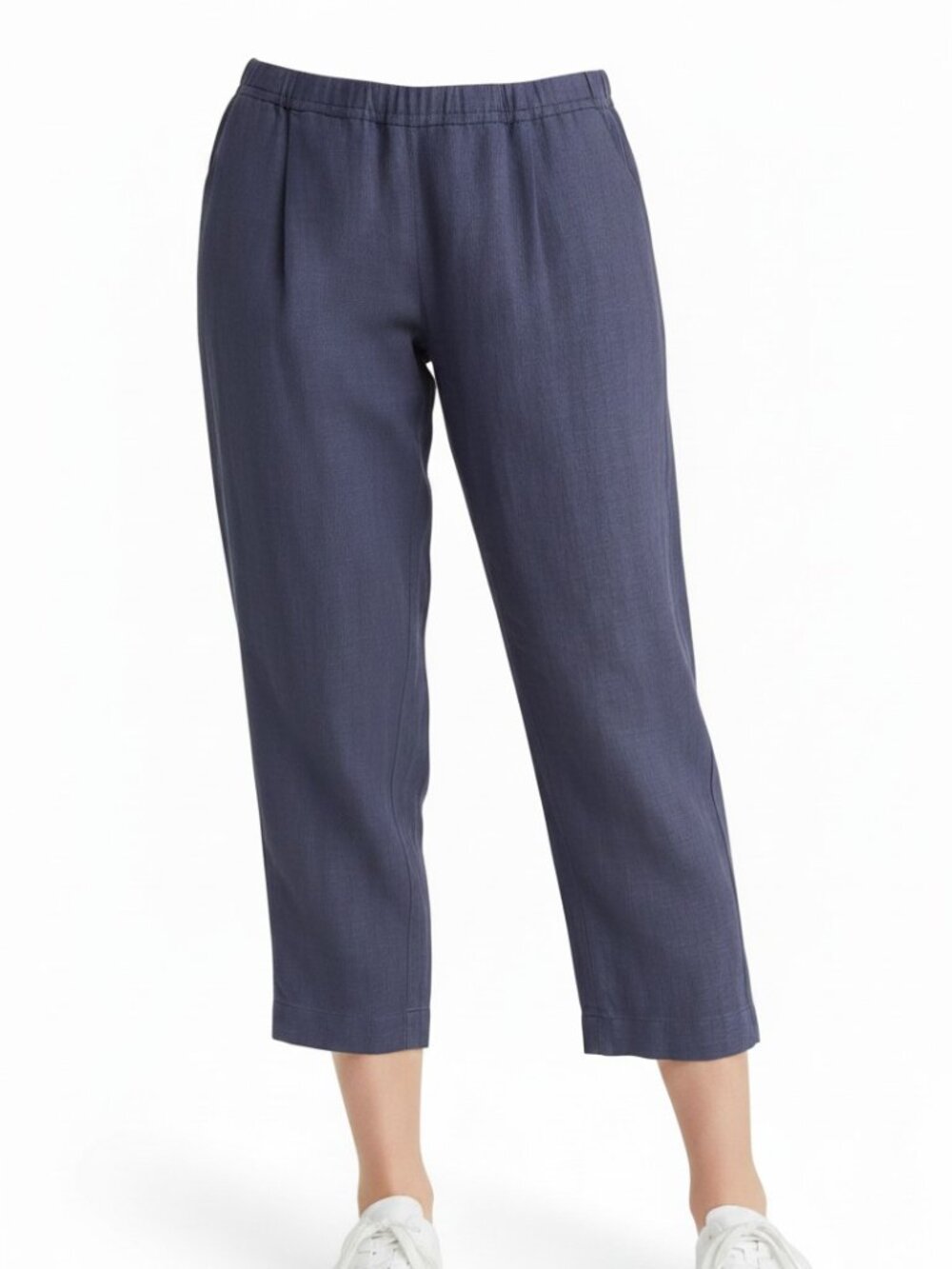 Eileen Fisher Crop Lantern Pants, Size S/P, Dusk (Denim Blue) EUC